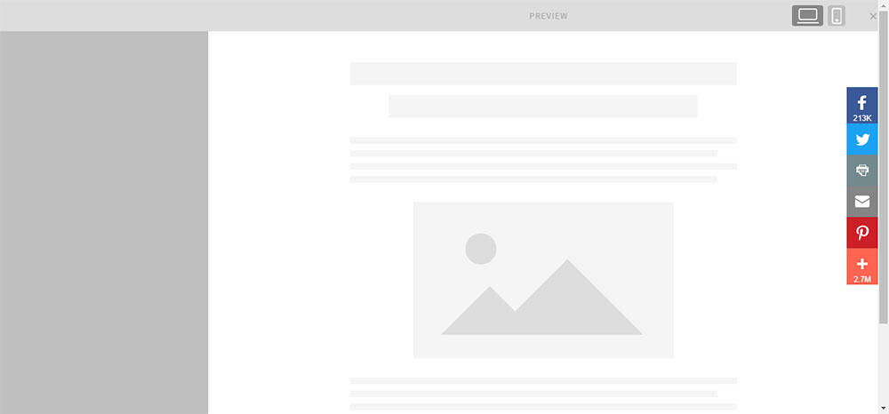 社交分享按钮竖排